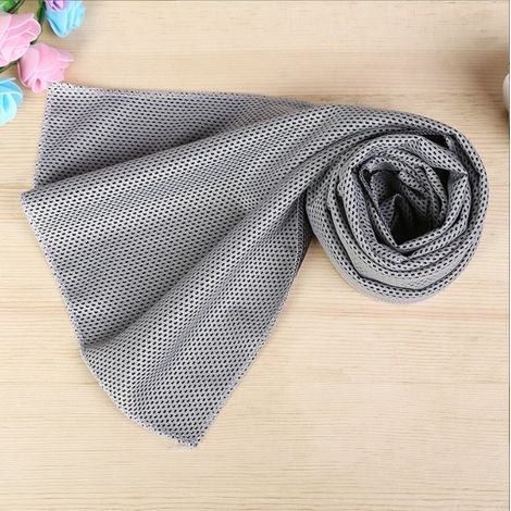 Serviette de Sport Douce et Respirante, Bandeau Rafraîchissant en Soie Glacée pour l'Été, Séchage Rapide, Effet Froid Instantané, Haute Absorption de la Transpiration-x