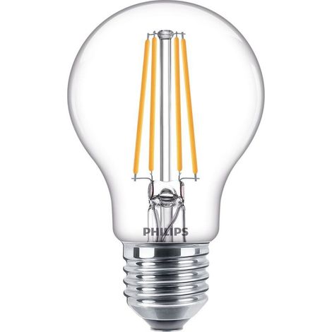 Philips LED 9290018150 LED CEE E (A - G) E27 forme de poire 7 W = 60 W blanc neutre (Ø x L) 60 mm x 106 mm à filament 6 pc(s) Y177483 (1/5)