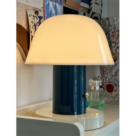 Lampe de table à recharge sans fil, veilleuse tactile, lampe de bureau nordique pour chambres et salons (lumière tricolore) (1/5)