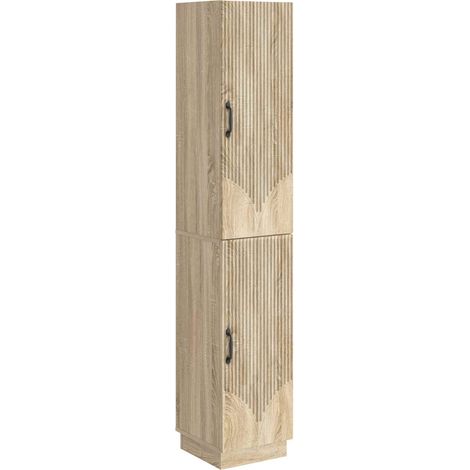 Cabinet Set 2 pcs Sonoma Oak Engineered Wood vidaXL