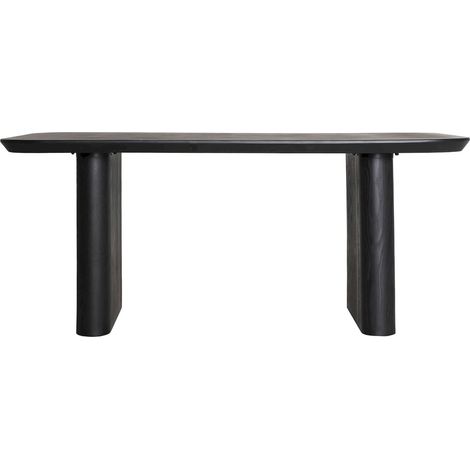 Table à manger Rognes contemporaine en bois noir - Noir anthracite contemporain (1/4)