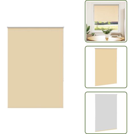 The Living Store Verdunkelungsrollo Beige 115x150 cm Stoffbreite 110,7 cm - Sichtschutz (1/5)