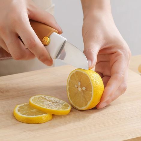 Éplucheur à fruits, éplucheur ménager, éplucheur portable multifonctionnel 3 en 1 pour fruits et légumes, parfait pour éplucher les oranges. (1/5)