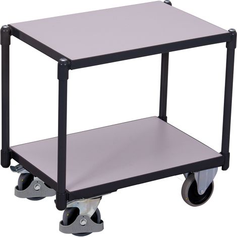 VARIOfit ESD Euro-Systemroller mit 2 Ladeflächen Ladeflächen bündig