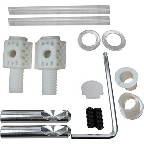Pair of Zink Plated Fixing Bolts Kits for Wall Hung Toilet (1/4)