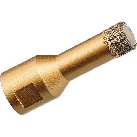Trépan diamanté 15 mm – Perçage à sec et à eau – Compatible meuleuse d'angle M14 – Pour céramique, marbre, granit, matériaux durs (1/2)
