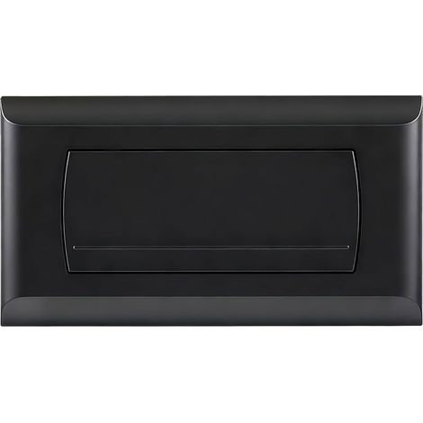 Plaque de Déclenchement pour Réservoir de Toilette, avec Kit de Levier de Chasse et Vis de Montage, Compatible avec Geberit 200F Plaque, 115.222.11.1(Mat Noir) (1/5)