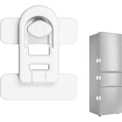 Verrou de sécurité enfant – Poussoir – Pour armoires, tiroirs, appareils électroménagers – Protection rotative (1/5)