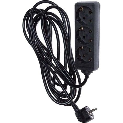 Orno Okko KF-GS-03-A rallonge électrique noire 5 mètres