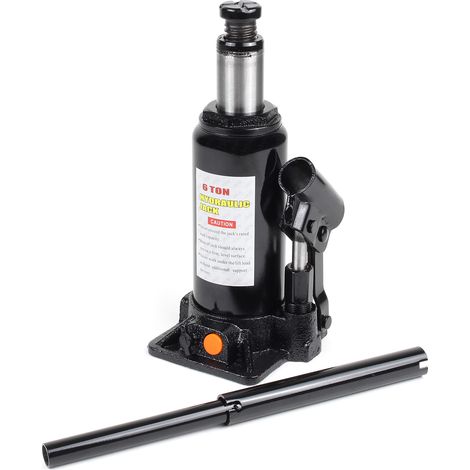 Gato hidráulico de botella hasta 6 toneladas para levantar coches y otros vehículos 197-382 mm (1/5)