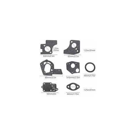 Kit de réparation de carburateur 495606 494624 : jeu de joints à membrane pour moteurs horizontaux Briggs & Stratton 495426 498298 692784 495951 80200 81200 82200 130202 112202 (3-5 CV).