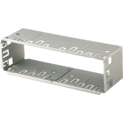 Cage compatible avec Autoradio Blaupunkt Grundig Philips - Zinc