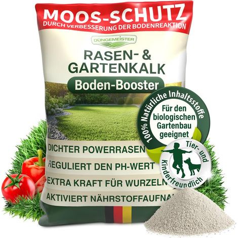 Rasenkalk 10 kg – hochwertiger Rasen- & Gartenkalk zur pH-Optimierung und Bodenverbesserung (1/5)