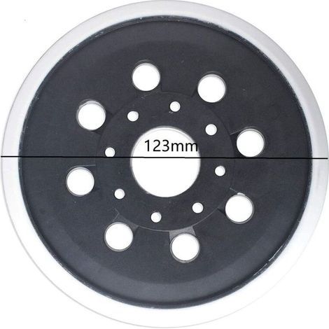 123 mm Plateau de ponçage Compatible avec Bos-ch PEX 220 A,GEX 125-1 AE,PEX 220 AE, Skil 7402/7490,1pièces (1/4)