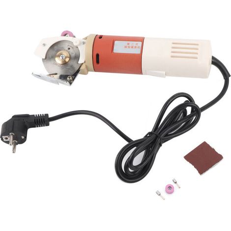 Coupe Ronde à Tissu électrique, Machine de Coupe en Tissu 65 Mm à Vitesse Rapide pour le Coton, le Cuir, la Serviette, la Dentelle (Plug UE 220V) (1/4)