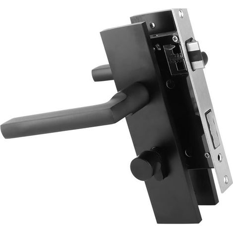 OMABETA serrure de poignée Serrure de porte de chambre à coucher en aluminium, sécurité domestique, poignée de bricolage porte (1/4)