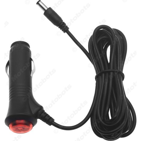 12V/24V Car Cigarette Lighter Power Supply with Switch, 5.5/2.1mm, 3-meter DC Adapter Connector (1/4)