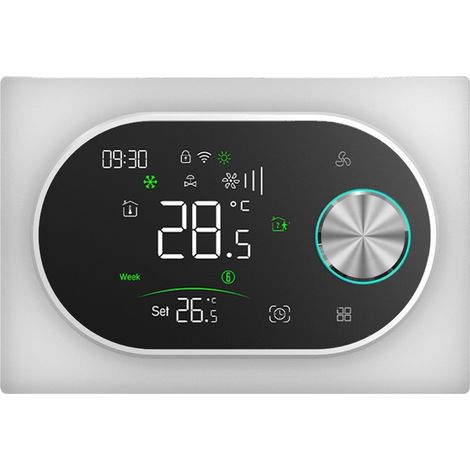 Termostato Smart WiFi con Sonda Beca BAC-9000MLWE Expert4house Edition  Bianco