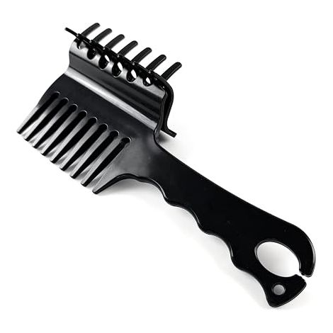 Braiding Comb with Integrated Mane Clip - Practical Braiding Aid for Horses - Mane Comb with Braiding Elastic Device - 3 in 1 Design Hair Styling