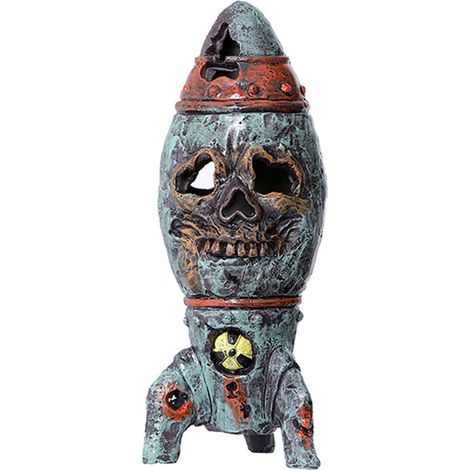 Ornement Crâne - Décoration Résine Halloween - Pour Intérieur et Jardin - Lot de 1 (1/2)