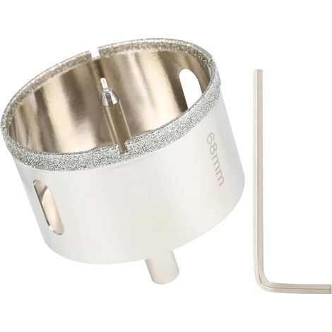 Scie Cloche Diamantée 68 mm Avec Foret Guidage De Centrage,Scie Cloche Carrelage、Foret Trépan Diamant pour Carrelage Pour Percer Verre, Carrelage, Céramique, Marbre, Granit (1/5)