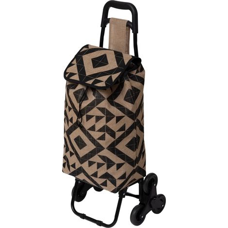 Einkaufstrolley auf Rollen, Jute, 33 L (1/5)