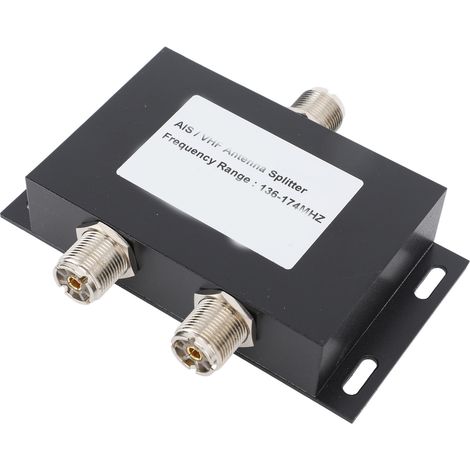 Divisore di alimentazione per antenne 2 vie da 136 a 174 MHz 100 W VHF AIS Divisore per antenna per sistema marino di navi (1/5)