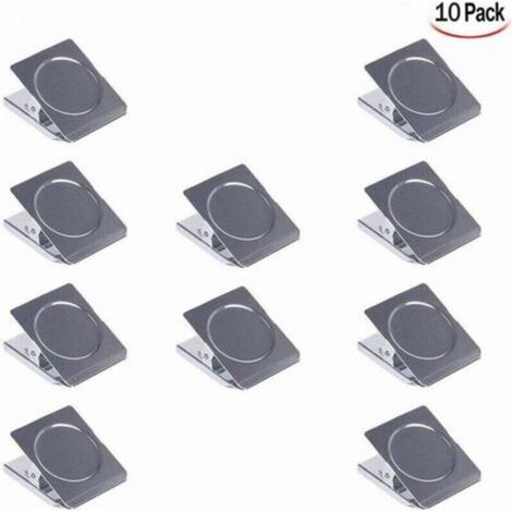 10 Pieces Magnetic Clip, Metal Magnet Clips Fridge Magnet Clips Magnetic Clips Magnet Clip Drawing Clips for Whiteboard, Fridge, Office