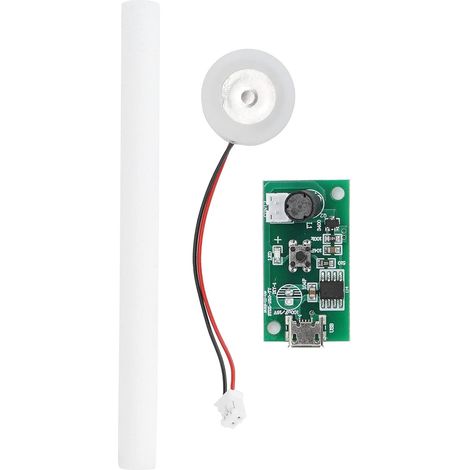 740 Trous 5μm USB 5V Atomiseur Ultrasonique Humidificateur Plaque D'atomisation Carte de Circuit Imprimé Coton-Tige Kit Pilote avec Interrupteur de Synchronisation Accessoires Humidificateur (1/5)