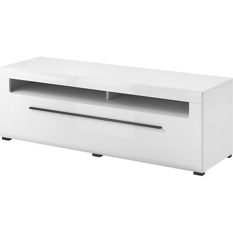 Mueble TV 2 cajones 160 cm Louis Blanco
