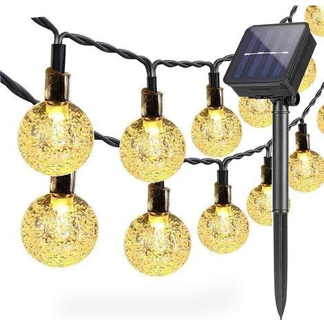 Guirlande Lumineuse Solaire Exterieur Jardin 6,5 m 30 LED Imper (1/5)
