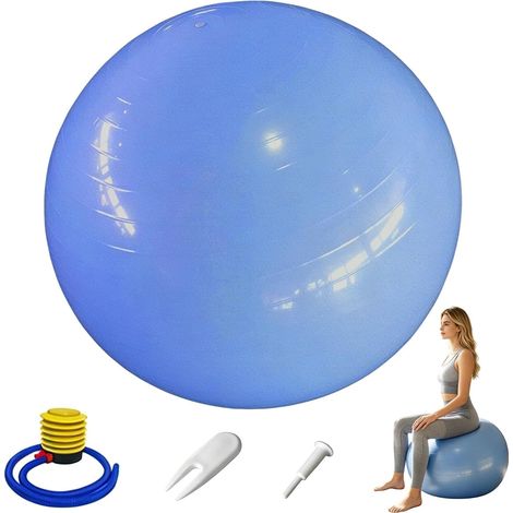 Antidéflagrant Ballon Pilates Inclure Pompe à Air Tire Air Bouchon d'air (1/5)