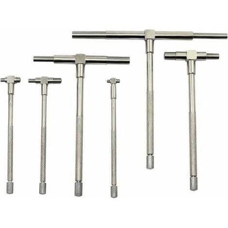 Jauge télescopique, kit de 6 comparateurs internes 8-150 mm, mesure de précision pour alésages (1/5)