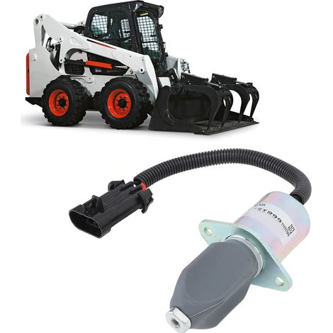 L'électrovanne de coupure de carburant DC12V 6681513 convient à la chargeuse Bobcat A220 450 453 (numéro de pièce : YC101949).