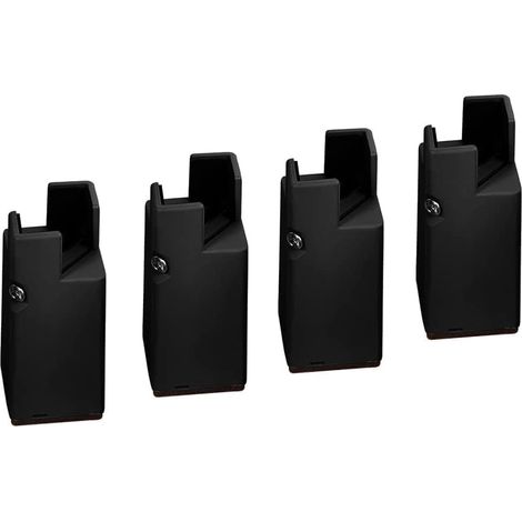 Rehausseurs de meubles, rehausseurs de chaise réglables avec pince à vis, hauteur de 7,6 cm, rehausseurs de table robustes, compatibles avec des plateaux carrés/ronds de 2,5 à 3,8 cm. (1/5)