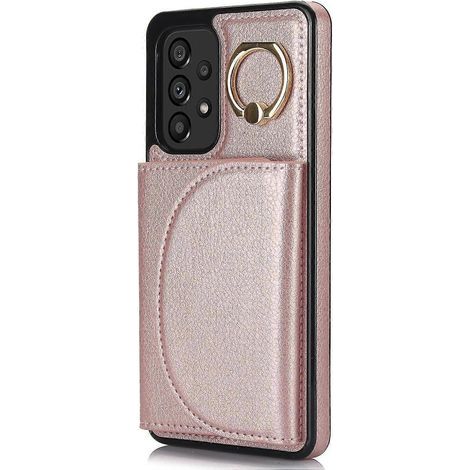 For Samsung Galaxy A53 5G Phone Cover RFID Blocking Wallet Case with Ring Kickstand (1/5)
