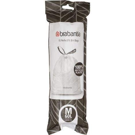 Sacchetto per pattumiera Perfectfit 'm'60l R/10 - Brabantia International Bv