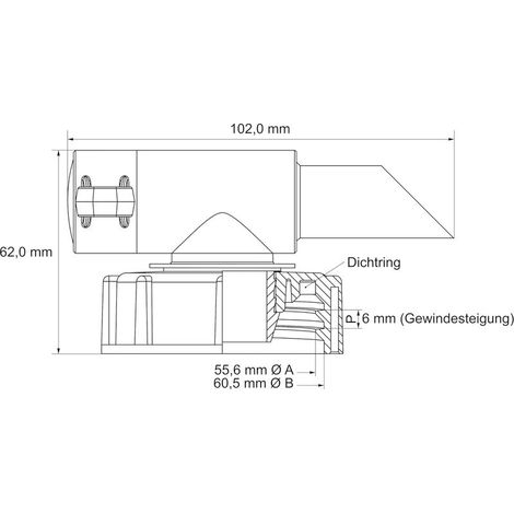 SABEU Fluxx 1 pcs. Robinet verseur Fluxx AH 23mm Robinet de vidange Bidon DIN 61 pour 20l essence camping jardin eau chaude cuisine eau alimentaire universel en plastique