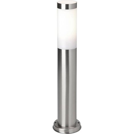 Lampadaire extérieur Chorus LED E27 10 W – Acier inoxydable – Hauteur 50 cm – Indice de protection IP44 – Pour éclairage de jardin – Eglo