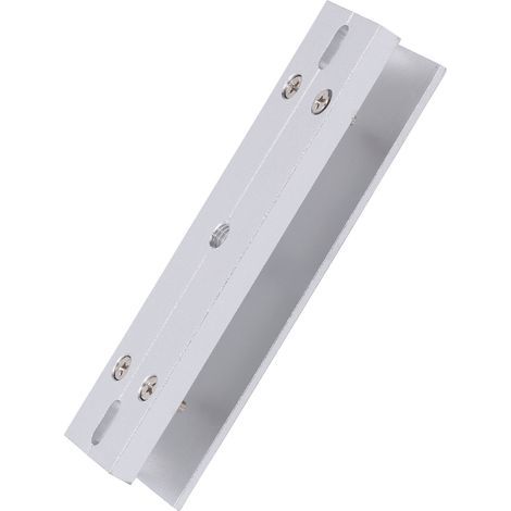 Support en forme de U en alliage d'aluminium pour porte en verre sans cadre à serrure magnétique de 180KG 350lbs, installation facile (1/5)