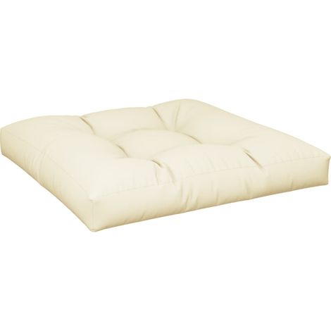 Maison Exclusive - Palettenkissen Creme 70x70x12 cm Stoff