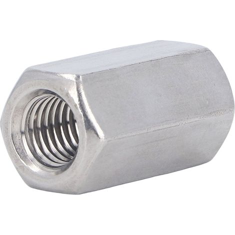 5 écrous de raccordement hexagonaux en acier inoxydable 304, filetage fin métrique, vis et goujons. (1/5)