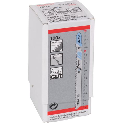 BOSCH T127D (pkt of 100) Special for aluminium 100mm