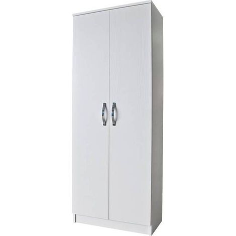 KIT ARMADIO 2 ANTE SCARPIERA 5 RIP 71X38X182 BNCO FRAS