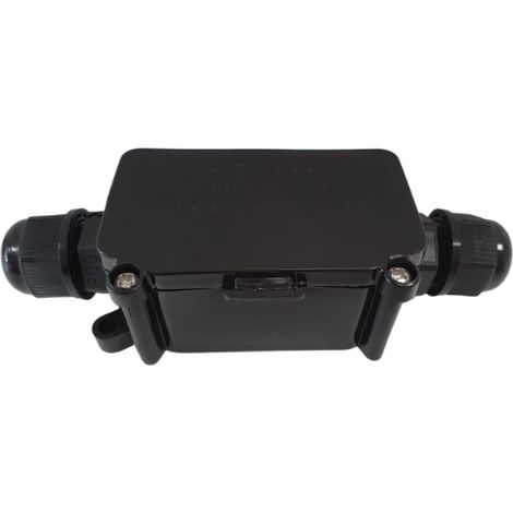 Silamp – Connecteur étanche 1 sortie IP66 noir – Protection jusqu'à 1,5 mètres – Résistant à la poussière – Pour luminaires extérieurs (1/3)
