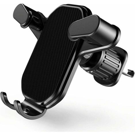 Car phone holder, super stable, improved air vent hook, hands-free car phone holder, universally compatible with all smartphones