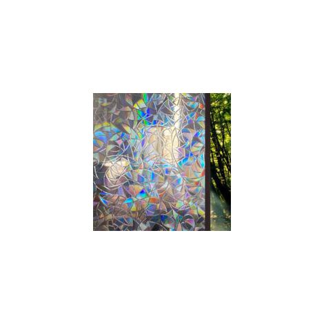 UV-Schutzfolie (45 x 200 mm) mit elektrostatischem 3D-Regenbogeneffekt - Crezuo