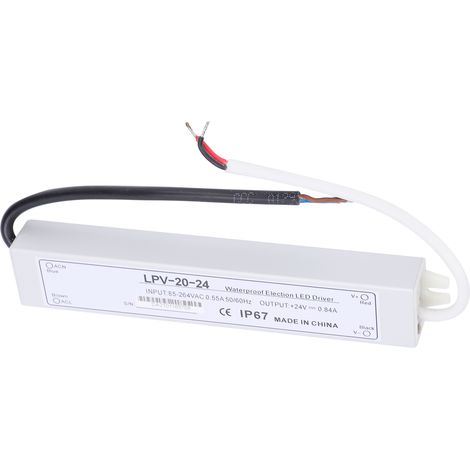 Alimentation à découpage BERM étanche, sortie unique, protection contre les surcharges, LED, 24 V CC, 20 W (1/5)