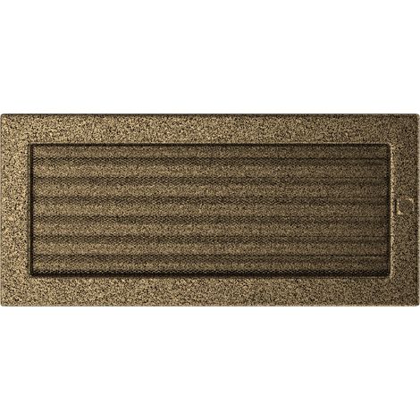 Vent Cover 17x37 black and gold with blinds (1/4)