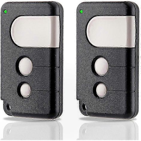 Lot de 2 télécommandes pour ouvre-porte de garage Chamberlain MotorLift, compatible avec motorisation de portail, émetteur sans fil, couleur noire, usage domestique, remplacement facile, paire de comm (1/5)